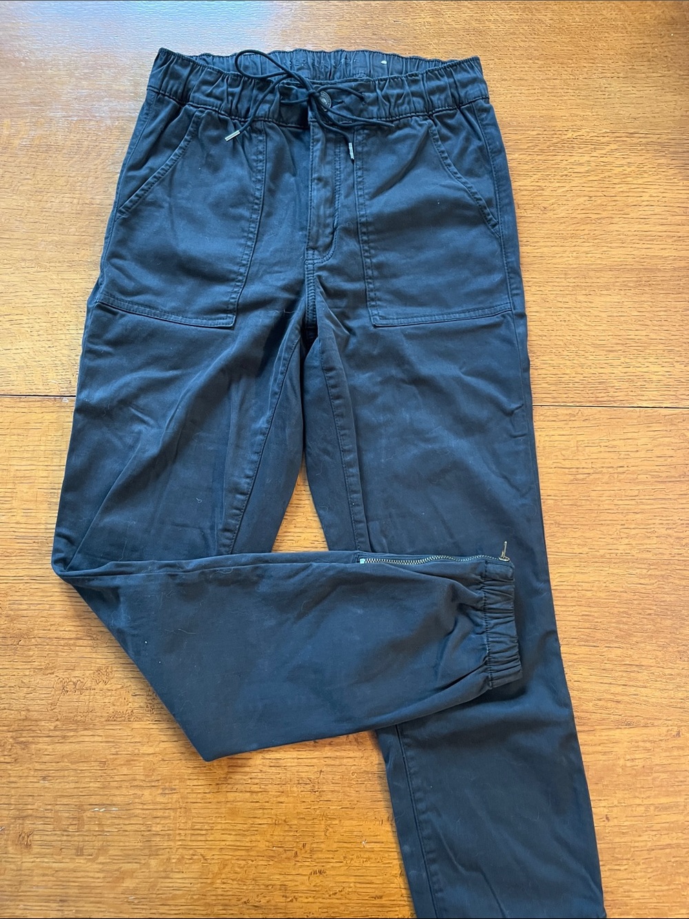 Women’s Black Jogger Pants with Drawstring Waist